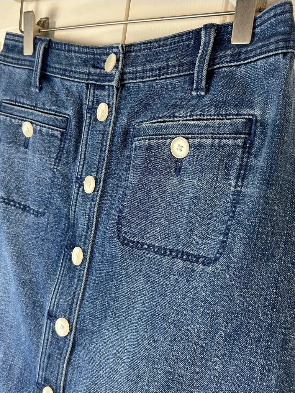 Talbots Denim Midi Skirt